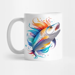 Crazy Fish In Watercolor Style - Ai Art Mug